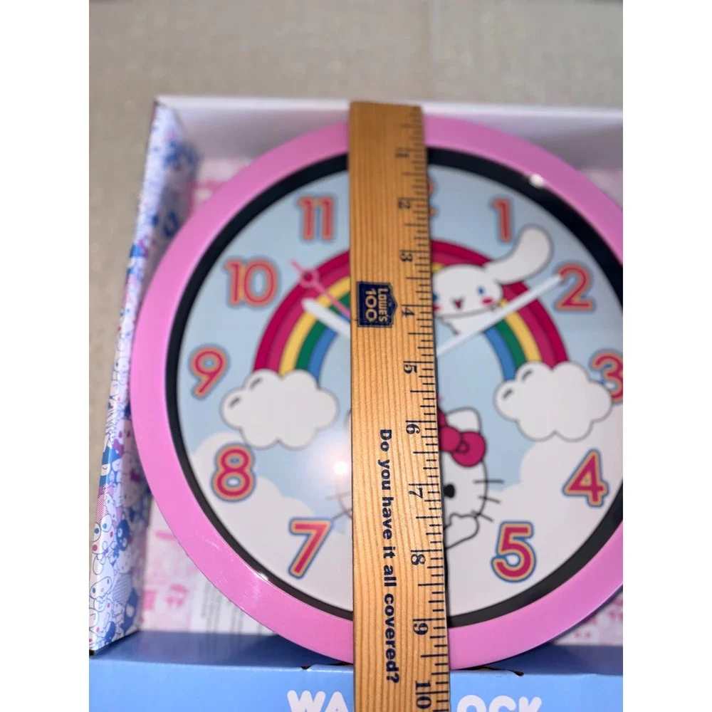Sanrio‎ Hello Kitty Cinnamoroll Wall Clock Pink Blue New Rainbow HKF3064 10in